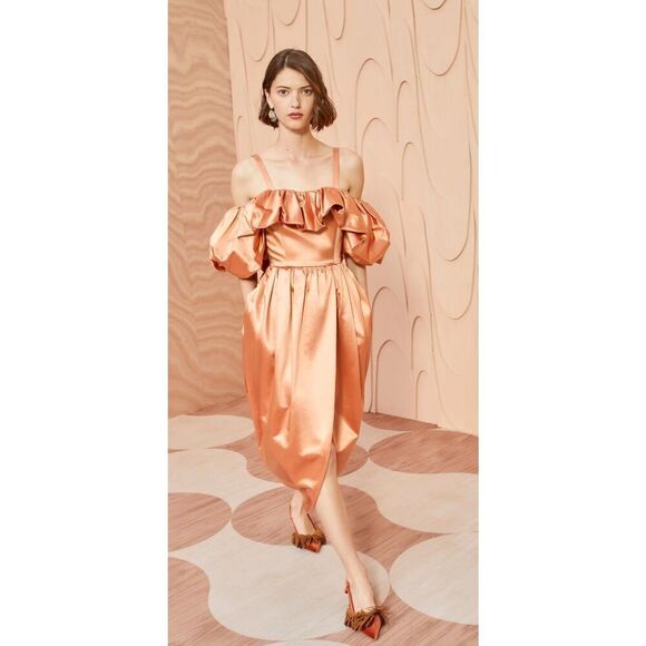 Ulla Johnson Lelita Dress in Copper New With Tags Size 8 - Picture 1 of 10